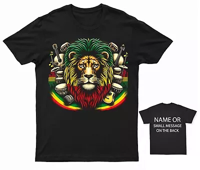 Buy Rasta Soundwave Lion T-Shirt – The King Of Reggae Vibes • 13.95£