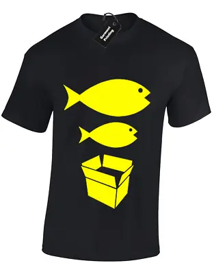 Buy Big Fish Little Fish Mens T Shirt Dance Dj Acid House Rave Hacienda Music Retro • 7.99£