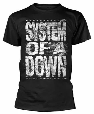Buy Official System Of A Down T Shirt Distressed Logo Black Mens Classic Rock Metal • 16.28£