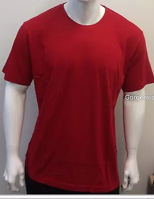 Buy Men's Short Sleeve Crew Neck T-shirt In 8 Colours 100% Cotton For All Seasons • 1.99£