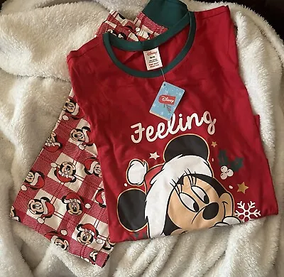 Buy Disney Christmas Mickey Mouse Pyjamas Womens Size 20-22 • 10£