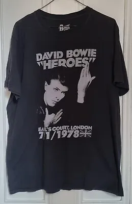 Buy David Bowie Heroes T Shirt Size Xl Used • 5.80£