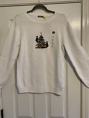 Buy Cabelas  Christmas Sweater Women New With Tags Generous Size Medium Cozy Up • 8.53£