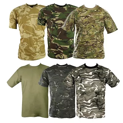 Buy Kombat Mens Short Sleeve Camo T-Shirt Army Military Airsoft Hunting Fishing Tee • 8.50£
