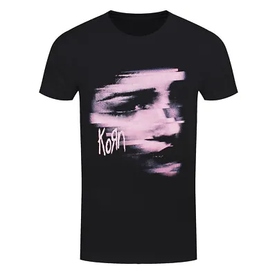 Buy Korn T-Shirt Chopped Face Rock Band New Black Official • 14.95£