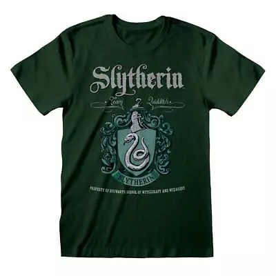 Buy Harry Potter Slytherin Green Crest T-Shirt • 14.99£
