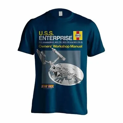 Buy Star Trek Enterprise Haynes Manual Crew Neck T-Shirt • 9.50£