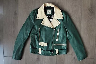 Buy Each X Other Green Leather Jacket, M/L, NEW! RRP £865 • 89£