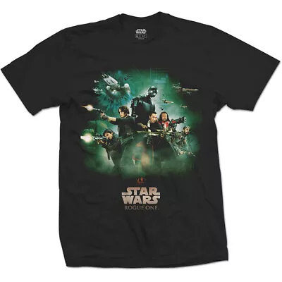 Buy Star Wars Black Men's T-Shirt Rogue One Rebels Poster • 7.89£