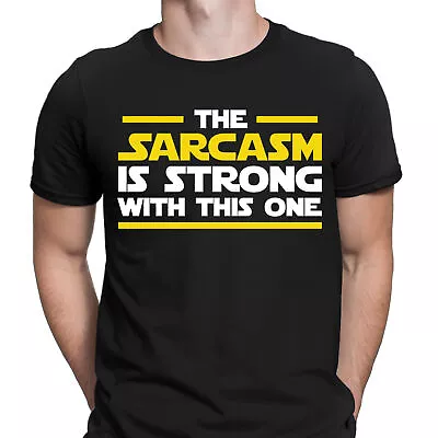 Buy The Sarcasm Is Strong With This One Attitude Funny Sarcastic Mens T-Shirt #D • 9.99£