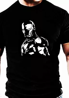 Buy Iron Man Marvel Tv T Shirt Bodybuilding Casual Gym Wear Clothes Top Super Hero • 12.99£