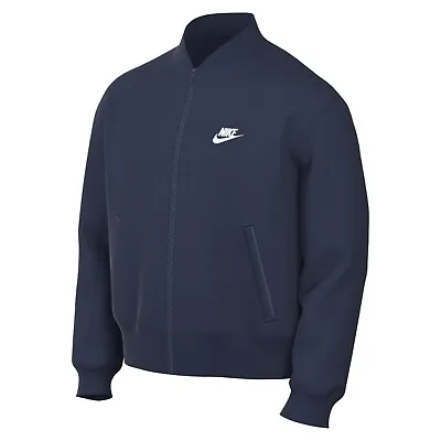 Buy Nike Sportswear Sport Essentials Men's Woven Unlined Bomber Jacket - Blue XL • 39.99£