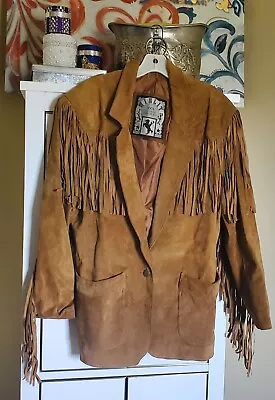 Buy Vintage Winlit Western Cowgirl BEAUTIFUL Fringe Rodeo Jacket Small Yellowstone! • 94.72£