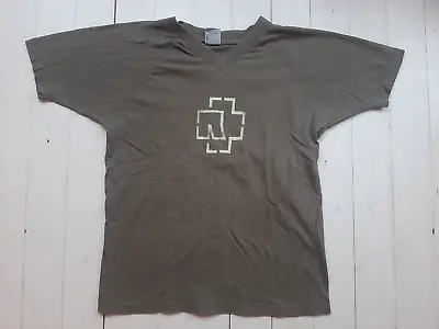 Buy RAMMSTEIN Vintage 90s 00s Logo T Shirt Green S Industrial Metal LP Ministry CD • 90£