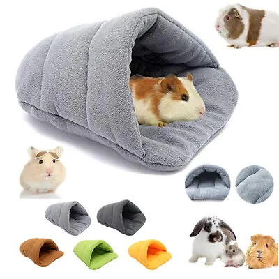 Buy Guinea Pig Bed Hamster Bed Sleeping Bag Cave Nest Cushion Soft Warm Slippers DH • 9.99£
