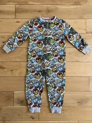 Buy Marvel All In One Pyjamas Sleepwear 4/5 • 10£