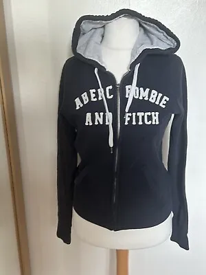 Buy Abercrombie And Fitch Blue Hoodie Zip Up Jacket Youth L • 9.99£