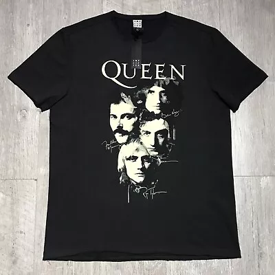 Buy Amplified Queen Band Signature Charcoal Grey T Shirt UK XL New • 17.99£