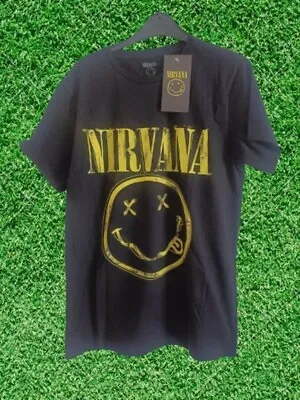 Buy Brand New Nirvana T Shirt. 100% Cotton. Black. • 15£