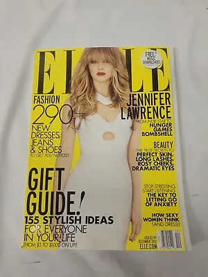 Buy Elle Magazine December 2012 Issue Jennifer Lawrenceville Wow Fashion • 5.63£