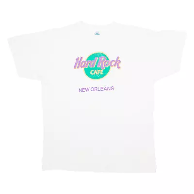 Buy HARD ROCK CAFE New Orleans Mens T-Shirt Cream USA XL • 24.99£