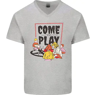 Buy Come To Play Lets Summon Demons Ouija Board Mens V-Neck Cotton T-Shirt • 8.49£
