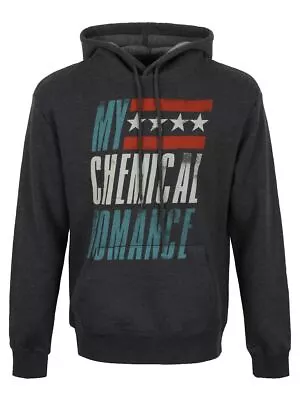 Buy My Chemical Romance MCR Hoodie Raceway Charcoal Pullover Men's Grey • 29.99£