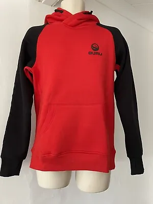 Buy Guru Red And Black Pullover Hoodie XL Extra Large New Free Postage Fishing • 42.99£
