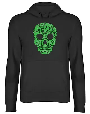 Buy Green Skull Mens Womens Hooded Top Hoodie Gift • 17.99£