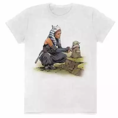 Buy Star Wars  Mandalori - Ashoka Grogu Unisex White T-Shirt Large - Lar - K777z • 15.57£