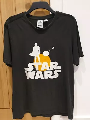 Buy Adidas Star Wars T-Shirt Official Star Wars Mandalorian Mens 100% Cotton LARGE • 13.99£