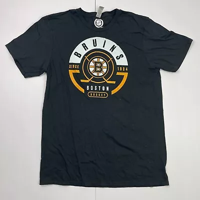 Buy Bruins Boston Hockey T-Shirt Medium Black Mens Big Logo American NHL • 9.88£