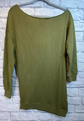 Buy N:Philanthropy Sweatshirt Army Green Lucia Tunic Top / Dress NWT XS Asymmetrical • 15.11£