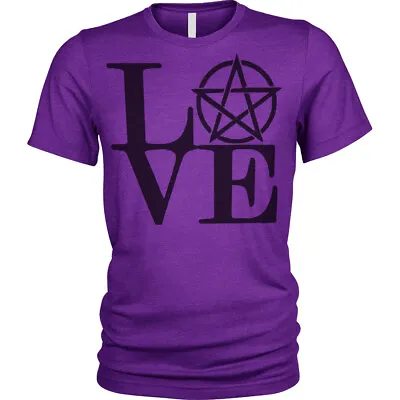 Buy Men's Pentagram Love T-Shirt | S To Plus Size | • 12.95£