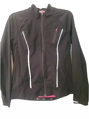 Buy ATHLETA Black Queen Of The Mountain Run Bicycle Rain Jacket Top US S EUC • 16.09£