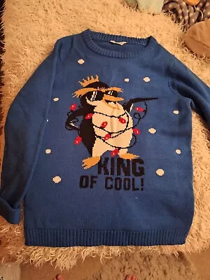 Buy M & Co Boys Christmas Jumper Age 10 -12 Years • 6£