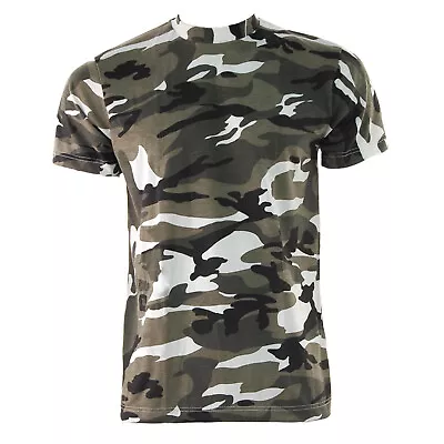 Buy New Mens GAME Camouflage Short Sleeve Camo T-Shirt Army Military Hunting Fishing • 7.49£