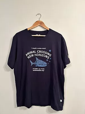 Buy Animal Crossing New Horizons Navy Blue Uniqlo T-Shirt 100% Cotton Size Large • 16.50£