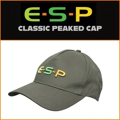 Buy ESP CLASSIC PEAKED CAP - NEW | Carp Fishing Headwear • 11.95£