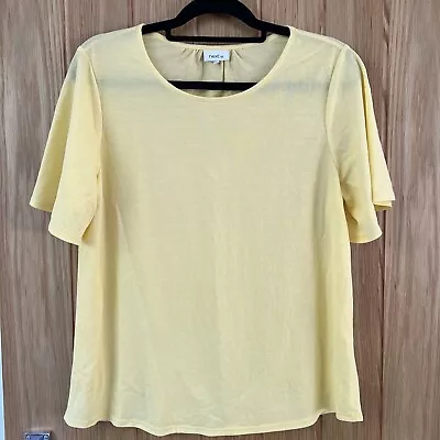 Buy Next Kimono Flutter Sleeve Yellow Tshirt Top • 0.99£