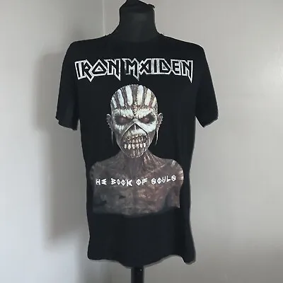 Buy Iron Maiden Band T’shirt Size Medium The Book Of Souls Black  • 9.99£