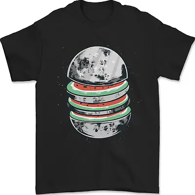 Buy Watermelon Moon Space Planets Mens T-Shirt 100% Cotton • 8.49£
