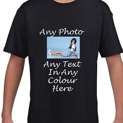 Buy Personalised Mens T Shirt Customise Your Own Design Name Text Logo Photo • 12.99£