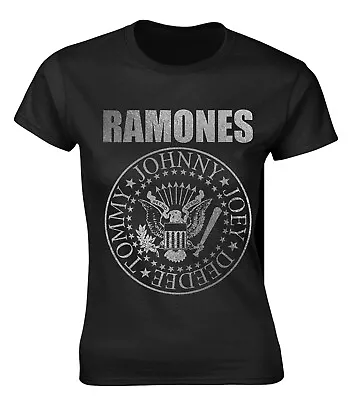 Buy Ladies The Ramones Seal Punk Rock Heavy Metal Official Tee T-Shirt Womens • 15.99£