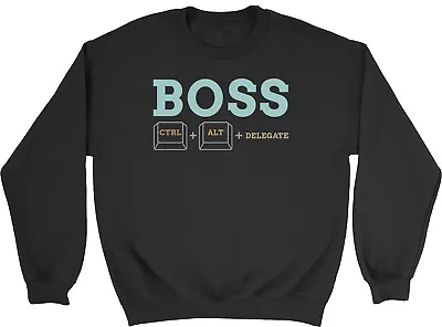 Buy Boss Manager Kids Sweatshirt Ctrl Alt Delegate Funny Boys Girls Gift Jumper • 12.99£