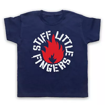 Buy Inflammable Unofficial Stiff Little Fingers Flame Logo Kids Childs T-shirt • 16.99£