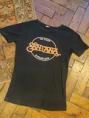 Buy Vintage 1970s Santana Europe Tour 1978 T-shirt M • 65£