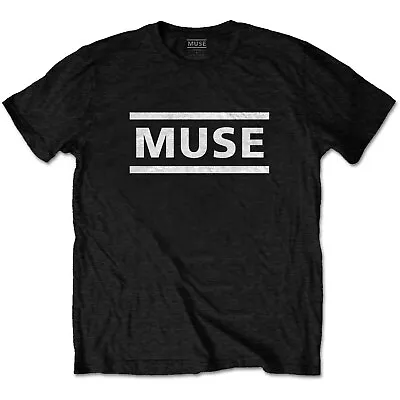 Buy Muse T Shirt Classic Logo Officially Licensed Mens Black Tee Rock Metal Merch • 11.95£