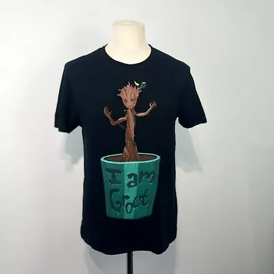 Buy Marvel T Shirt Mens Medium Black Groot Guardians Of The Galaxy Avengers • 8.99£
