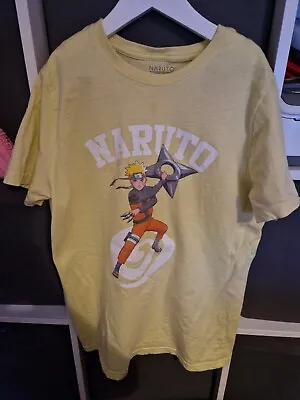 Buy Boys Primark Manga Naruto Yellow T-shirt Age 11-12 Years • 0.99£